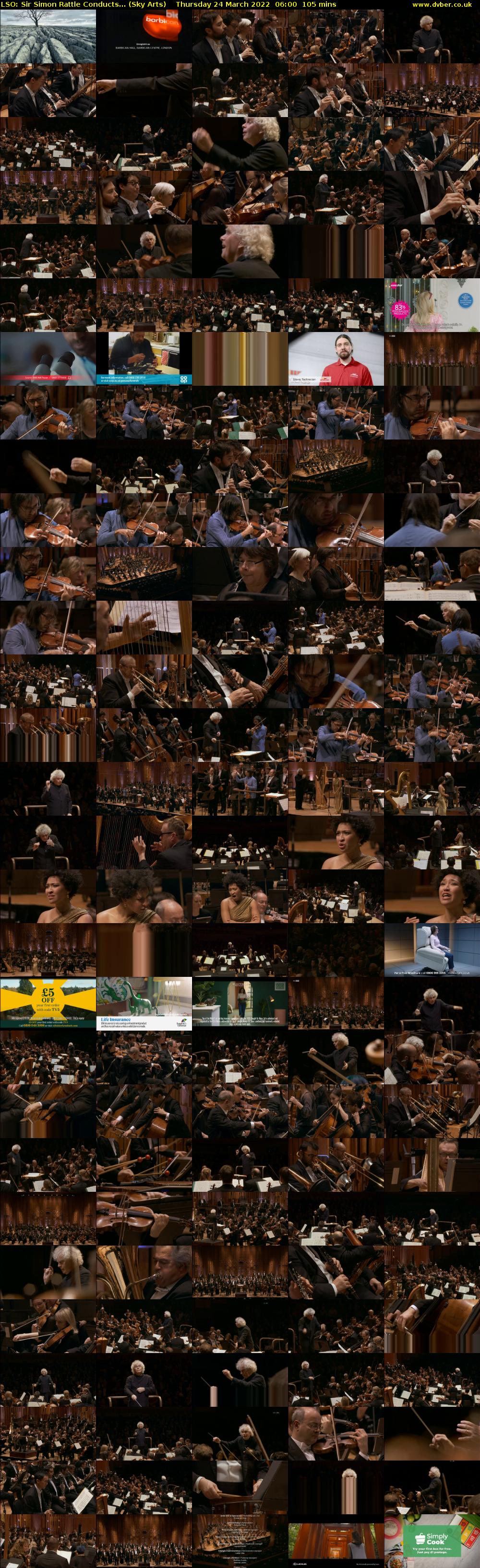 LSO: Sir Simon Rattle Conducts... (Sky Arts) Thursday 24 March 2022 06:00 - 07:45