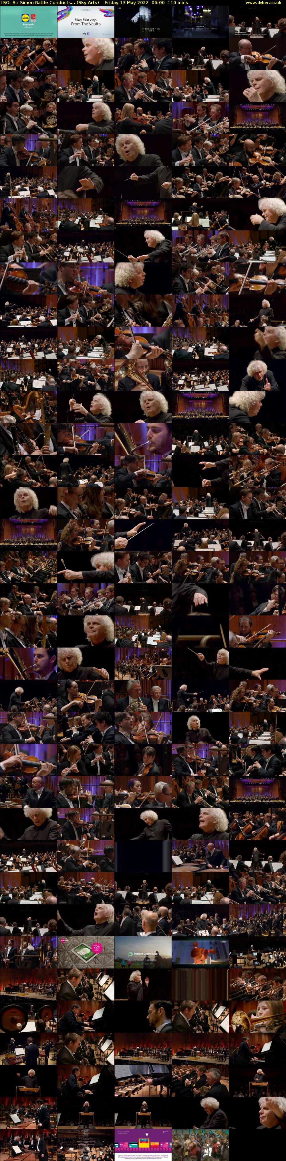 LSO: Sir Simon Rattle Conducts... (Sky Arts) Friday 13 May 2022 06:00 - 07:50