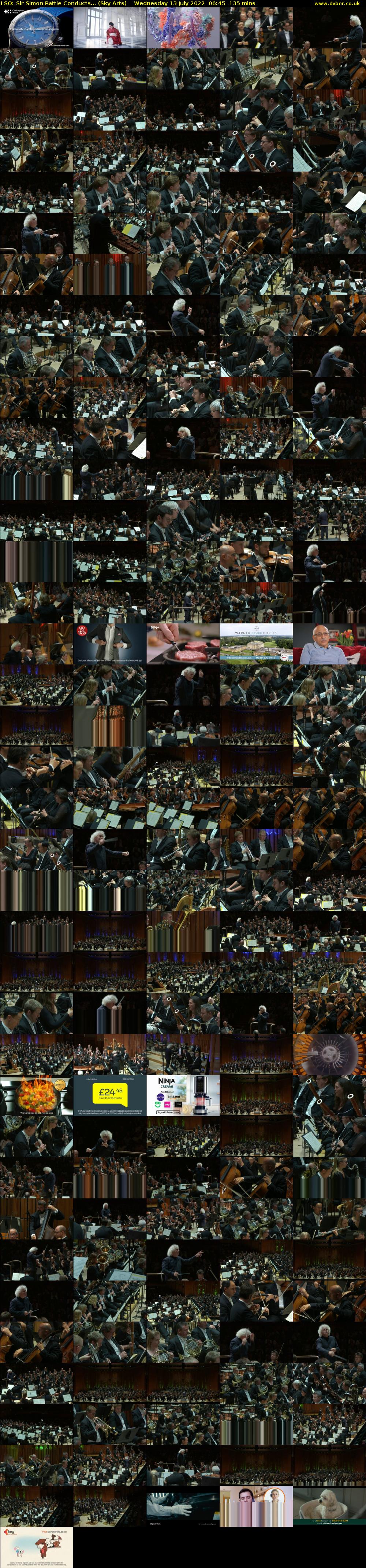 LSO: Sir Simon Rattle Conducts... (Sky Arts) Wednesday 13 July 2022 06:45 - 09:00