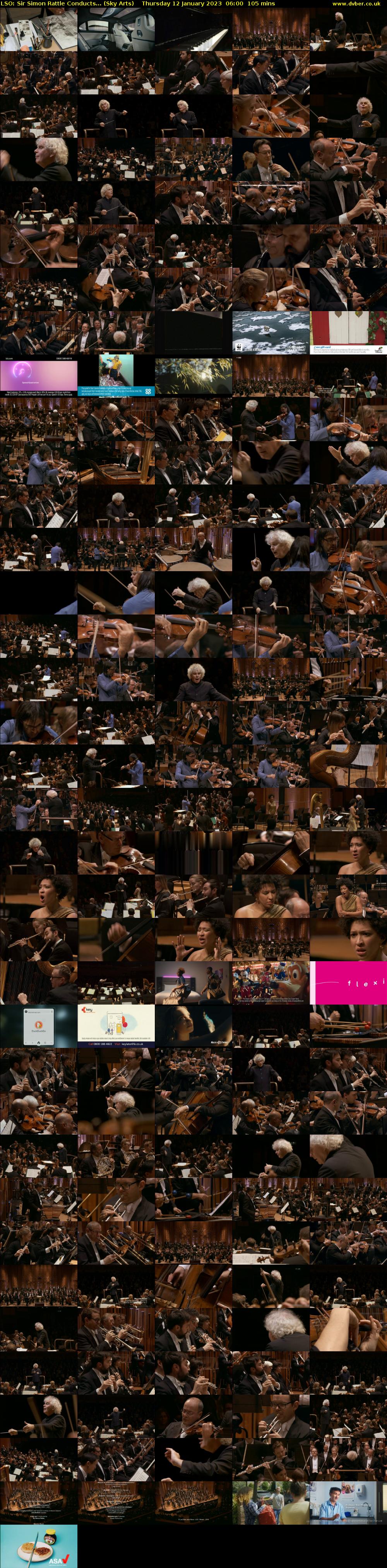 LSO: Sir Simon Rattle Conducts... (Sky Arts) Thursday 12 January 2023 06:00 - 07:45