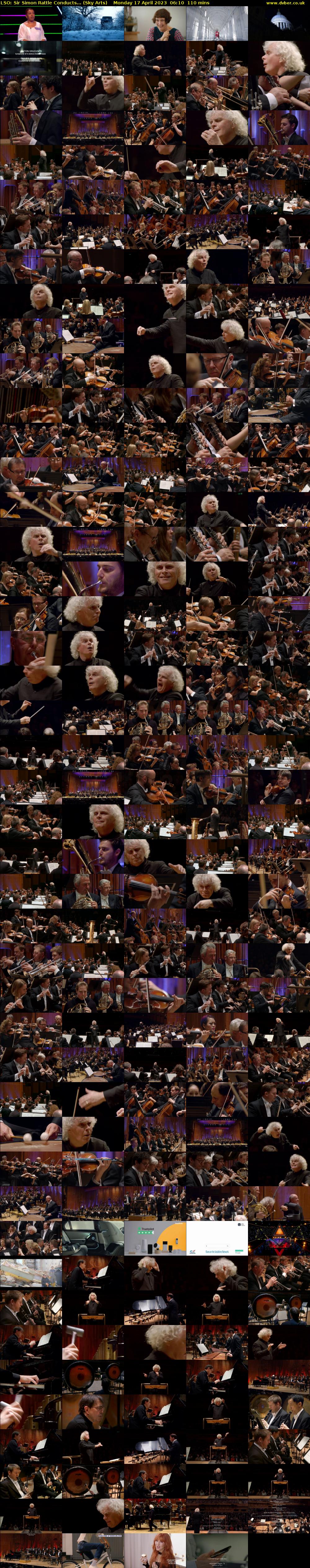 LSO: Sir Simon Rattle Conducts... (Sky Arts) Monday 17 April 2023 06:10 - 08:00