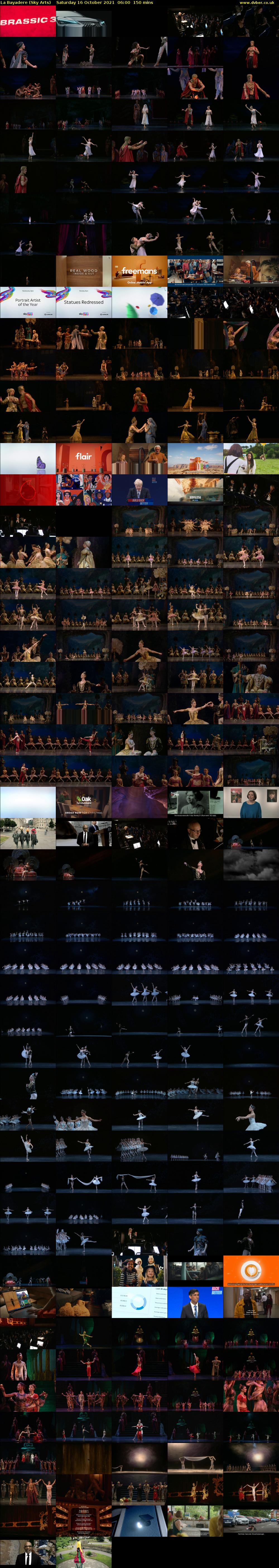 La Bayadere (Sky Arts) Saturday 16 October 2021 06:00 - 08:30