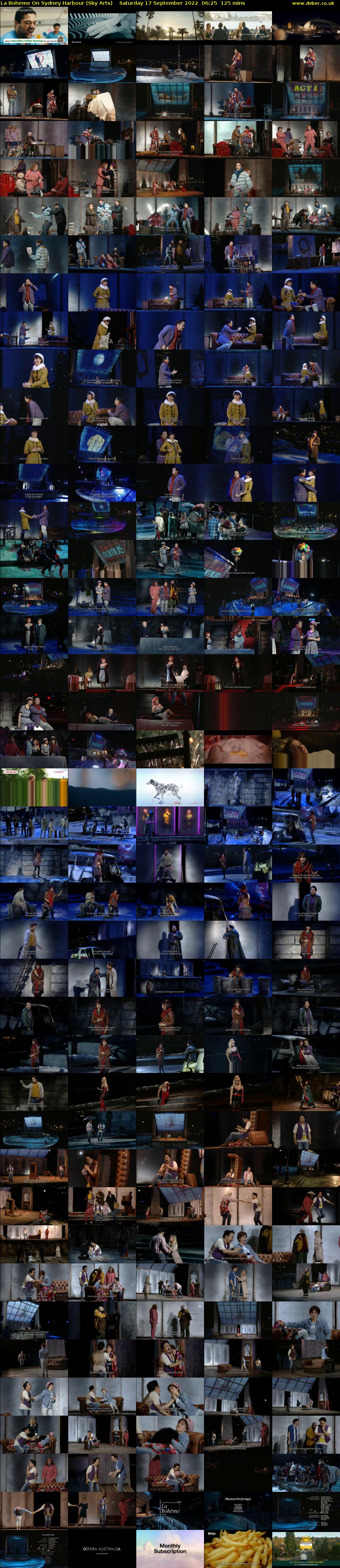 La Boheme On Sydney Harbour (Sky Arts) Saturday 17 September 2022 06:25 - 08:30