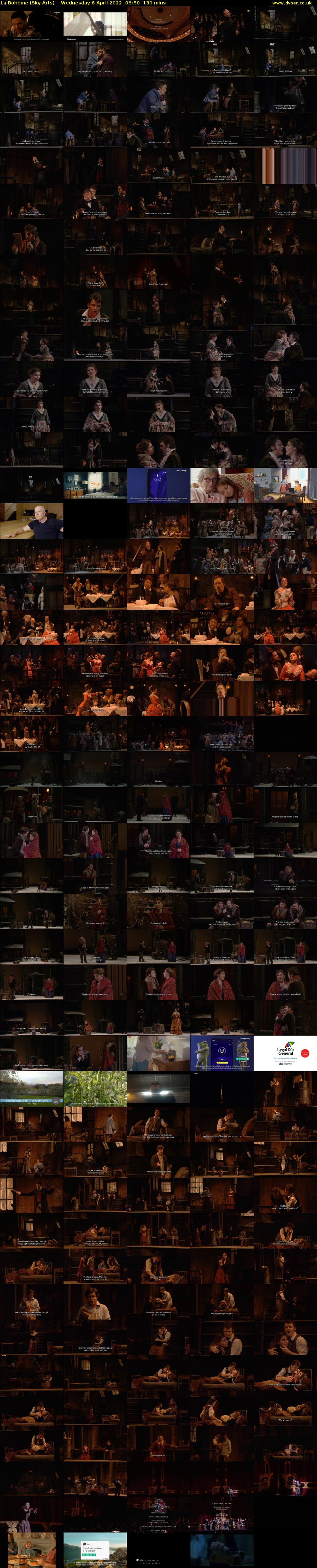 La Boheme (Sky Arts) Wednesday 6 April 2022 06:50 - 09:00