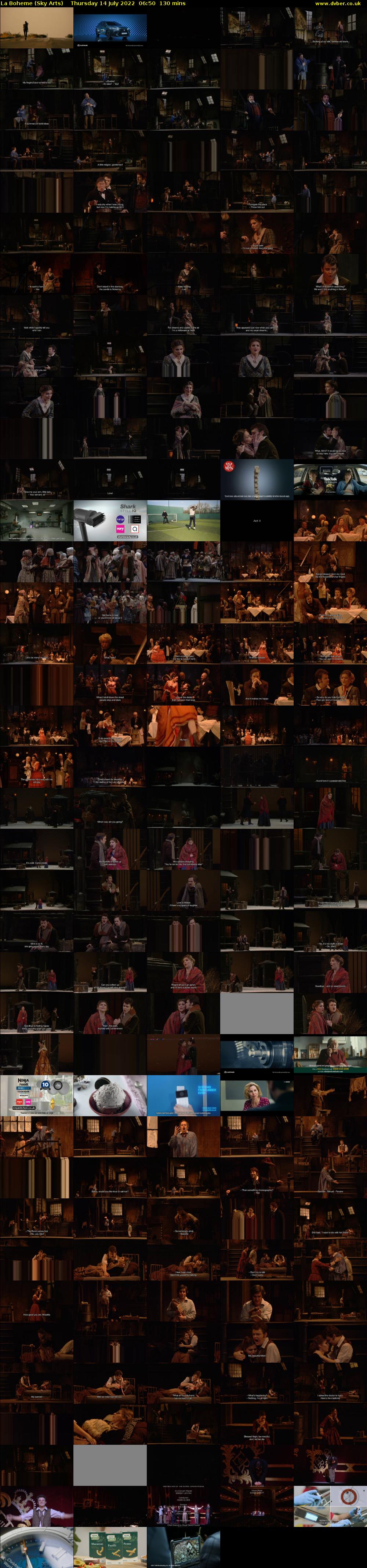 La Boheme (Sky Arts) Thursday 14 July 2022 06:50 - 09:00