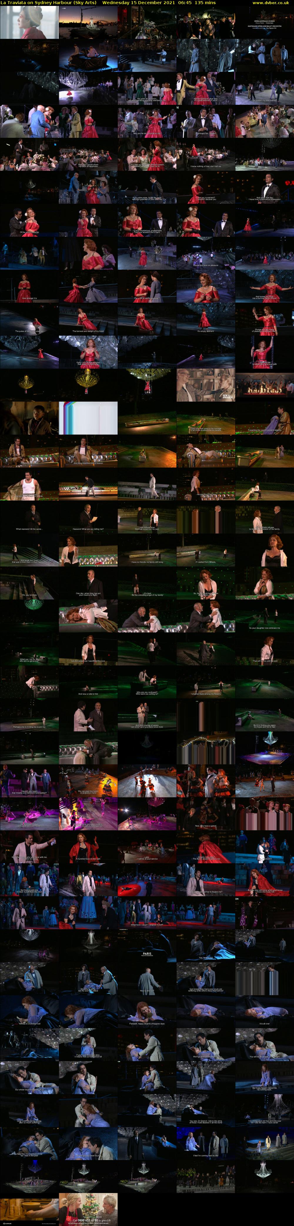 La Traviata on Sydney Harbour (Sky Arts) Wednesday 15 December 2021 06:45 - 09:00