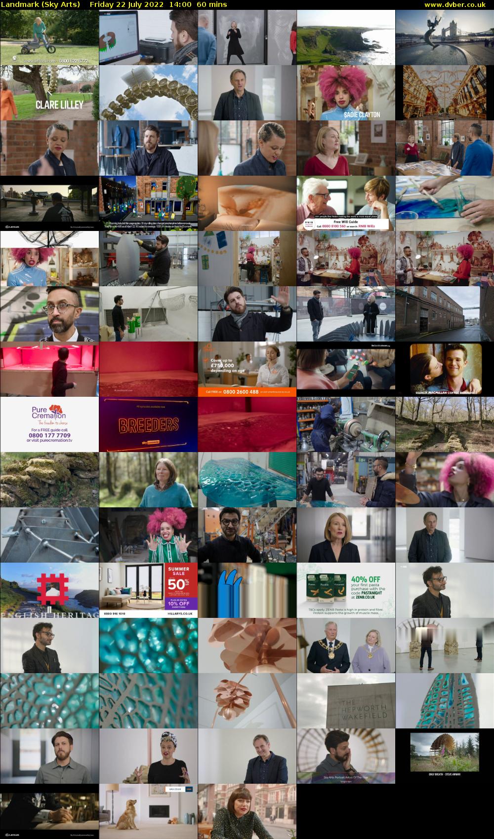 Landmark (Sky Arts) Friday 22 July 2022 14:00 - 15:00