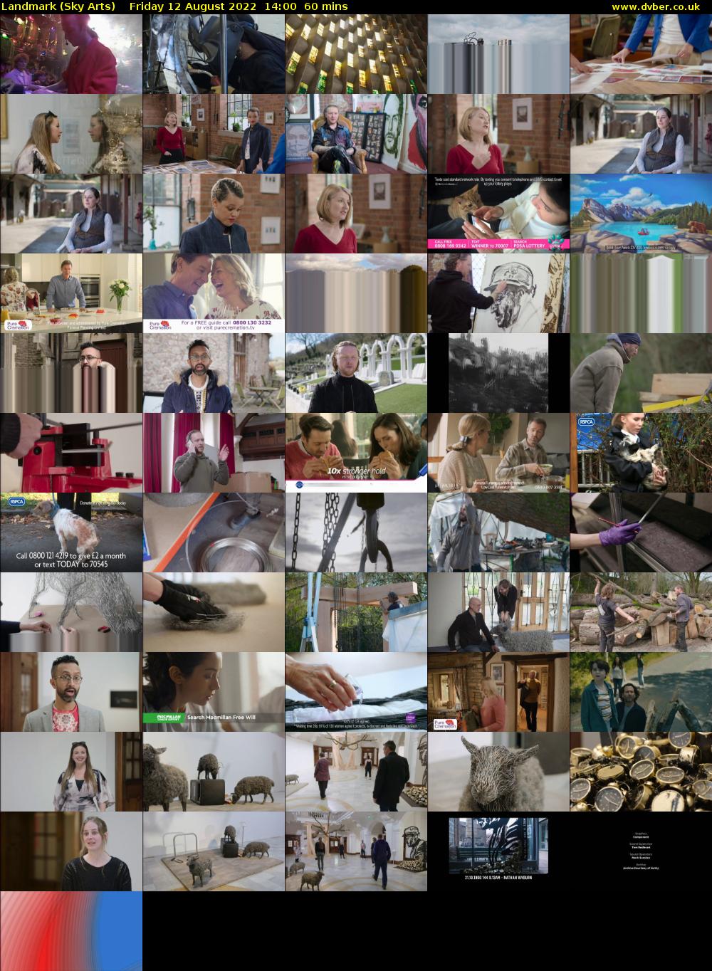 Landmark (Sky Arts) Friday 12 August 2022 14:00 - 15:00