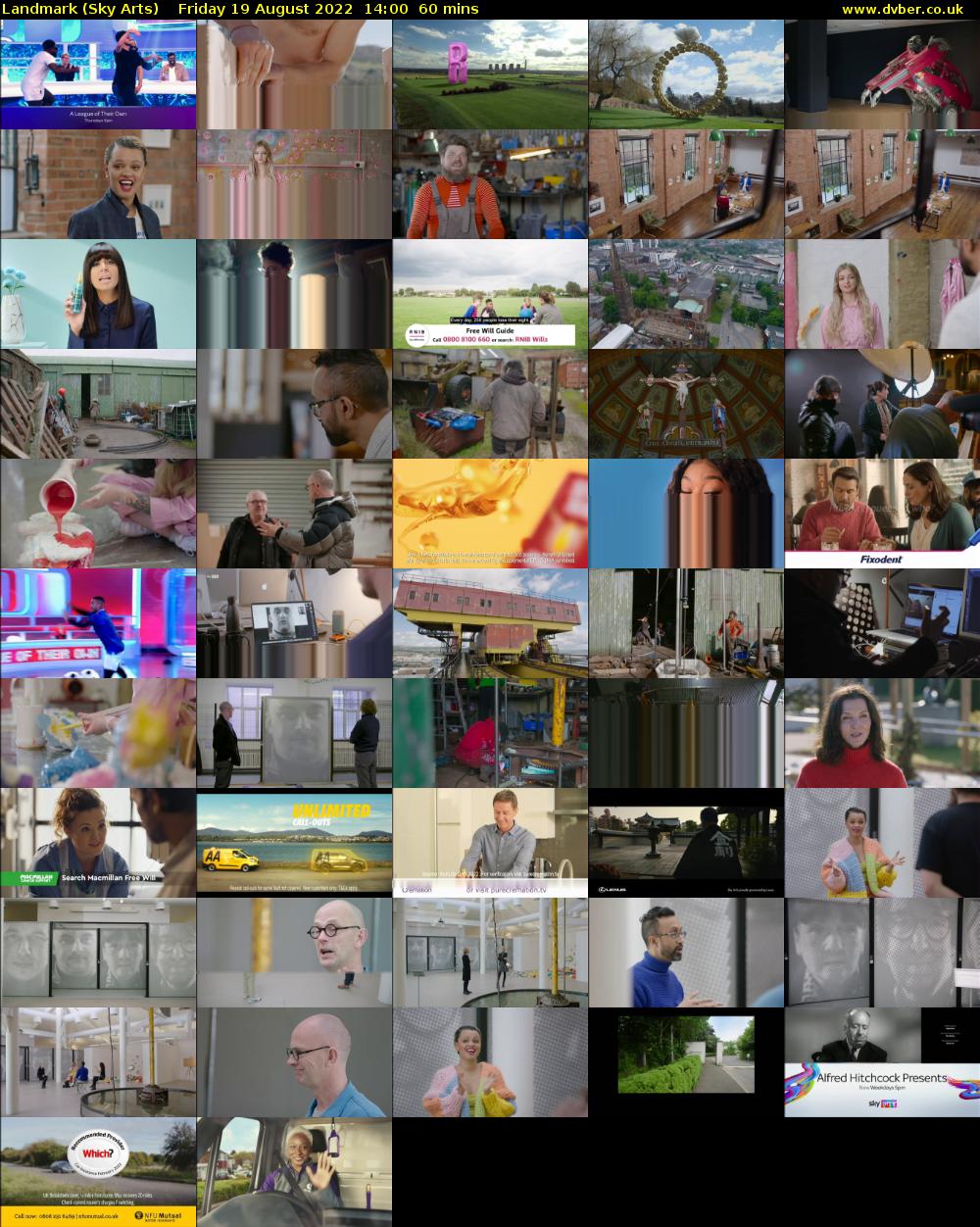 Landmark (Sky Arts) Friday 19 August 2022 14:00 - 15:00