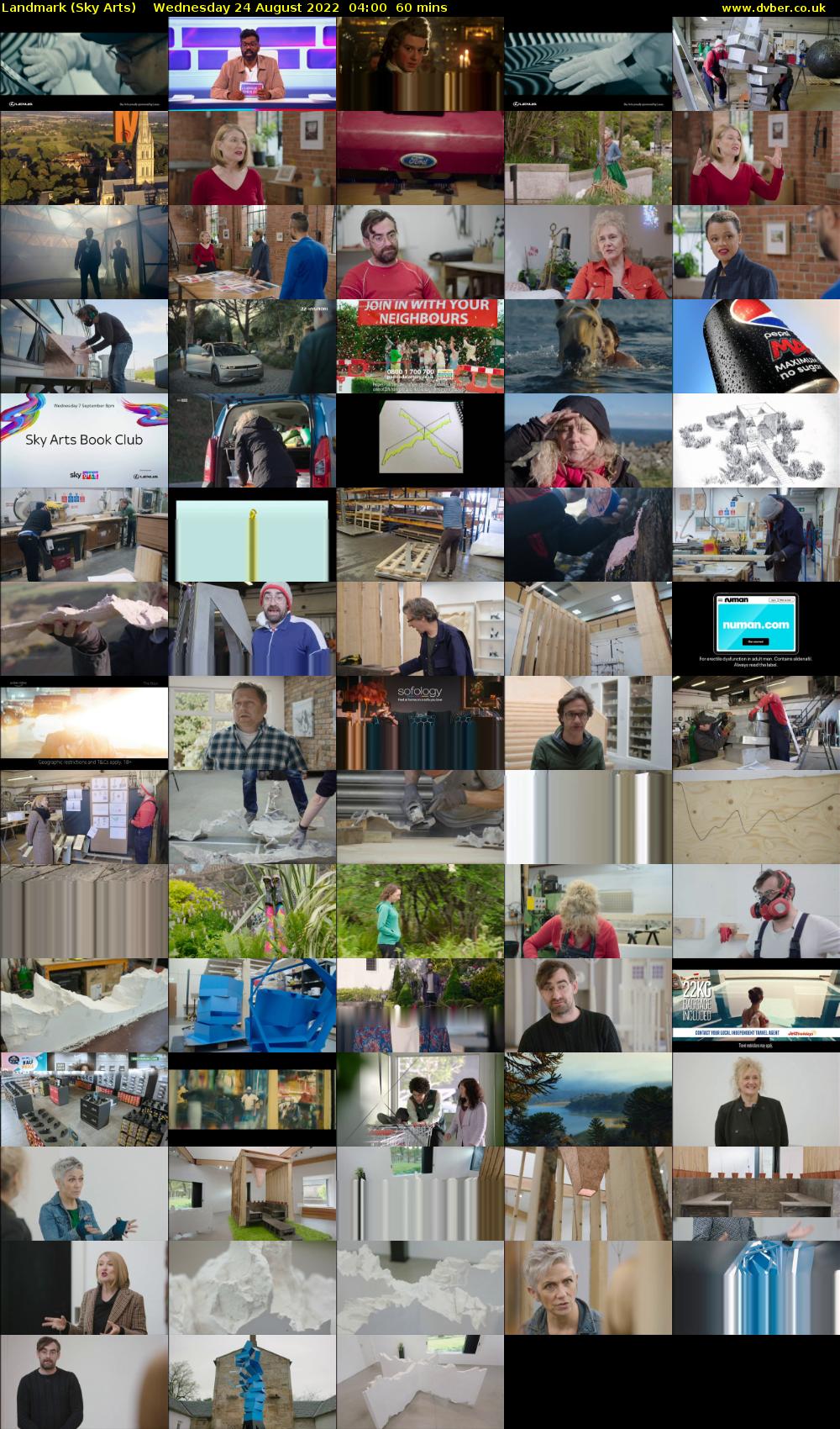Landmark (Sky Arts) Wednesday 24 August 2022 04:00 - 05:00