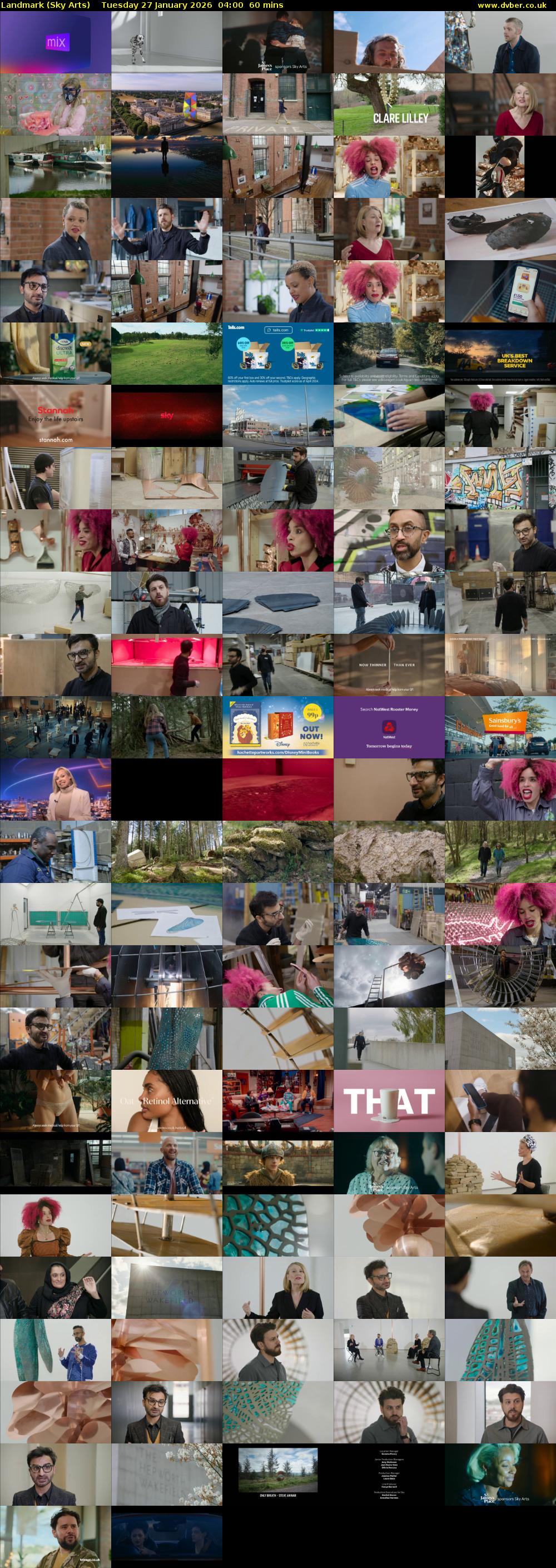 Landmark (Sky Arts) Tuesday 27 January 2026 04:00 - 05:00