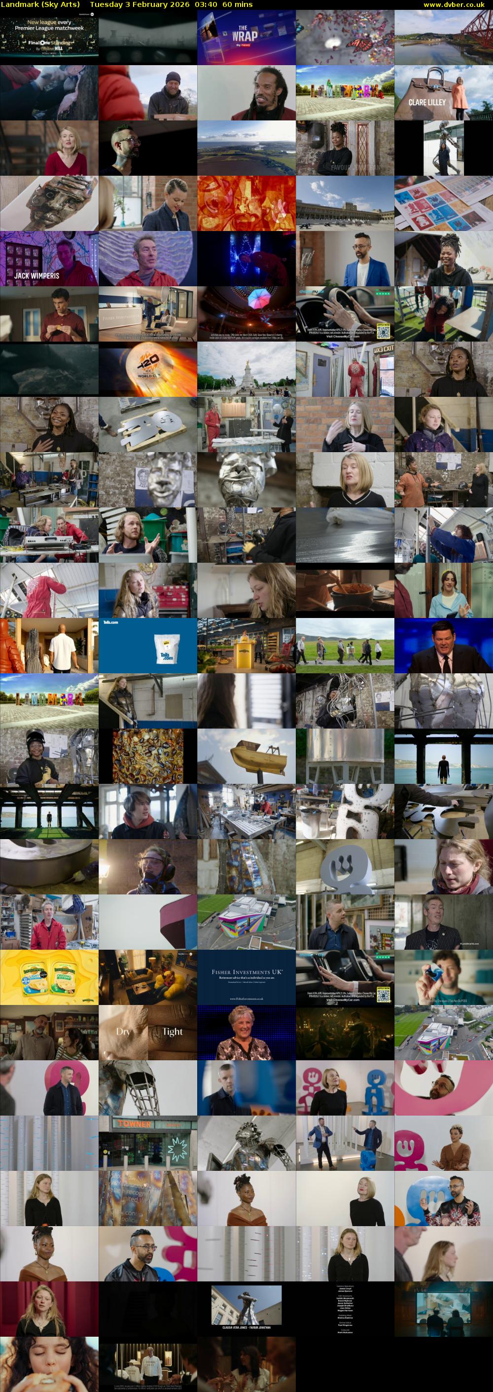 Landmark (Sky Arts) Tuesday 3 February 2026 03:40 - 04:40