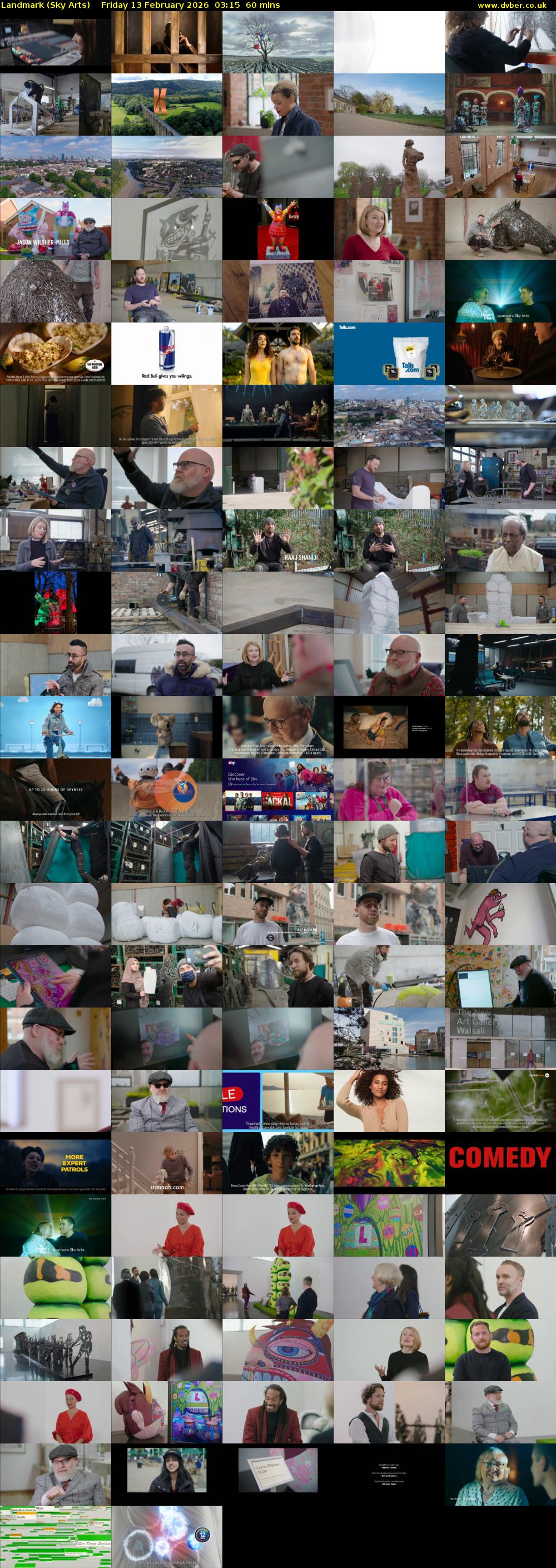 Landmark (Sky Arts) Friday 13 February 2026 03:15 - 04:15