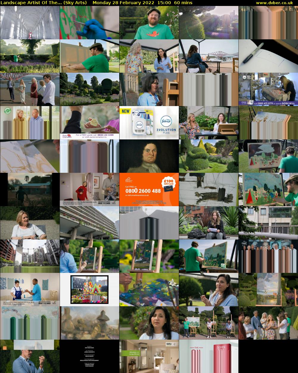 Landscape Artist Of The... (Sky Arts) Monday 28 February 2022 15:00 - 16:00