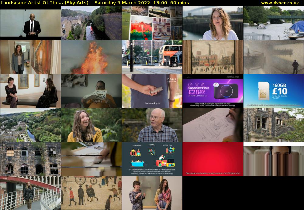 Landscape Artist Of The... (Sky Arts) Saturday 5 March 2022 13:00 - 14:00