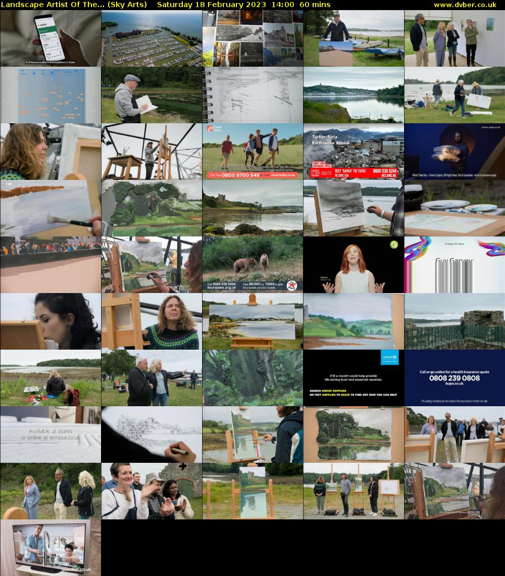 Landscape Artist Of The... (Sky Arts) Saturday 18 February 2023 14:00 - 15:00