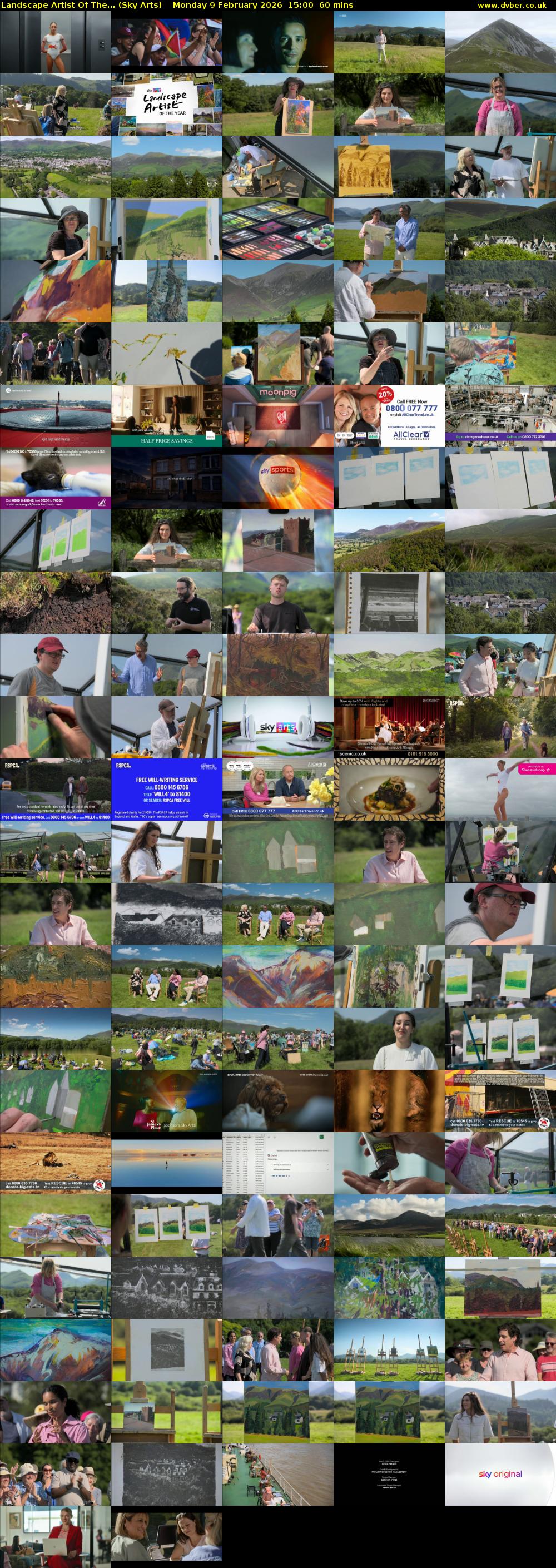 Landscape Artist Of The... (Sky Arts) Monday 9 February 2026 15:00 - 16:00