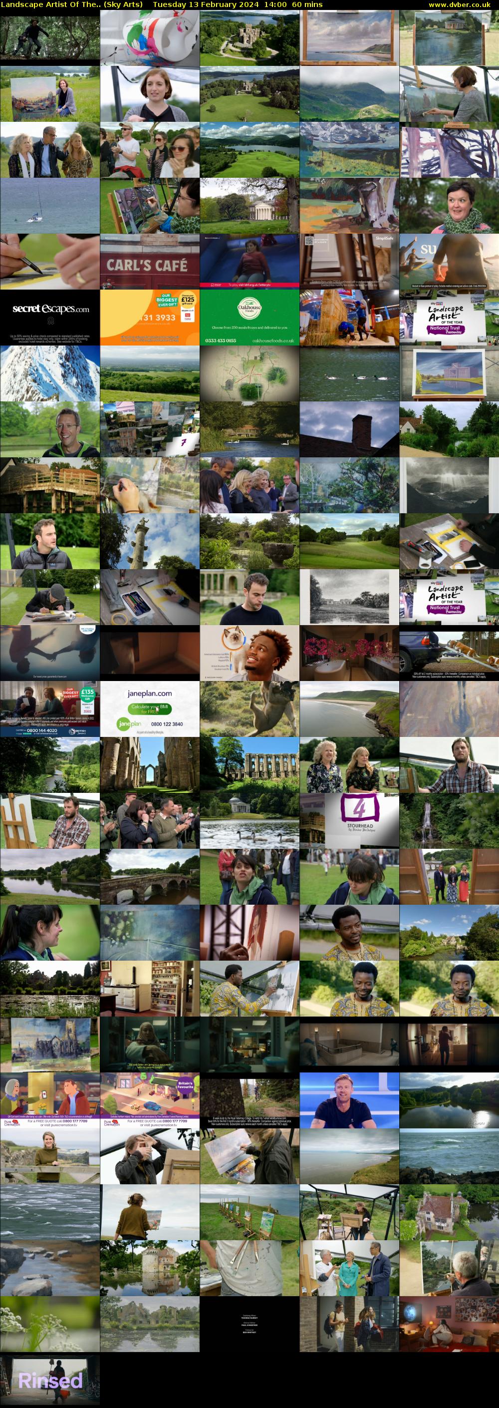 Landscape Artist Of The.. (Sky Arts) Tuesday 13 February 2024 14:00 - 15:00
