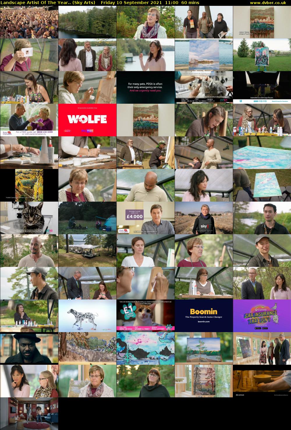 Landscape Artist Of The Year.. (Sky Arts) Friday 10 September 2021 12:00 - 13:00