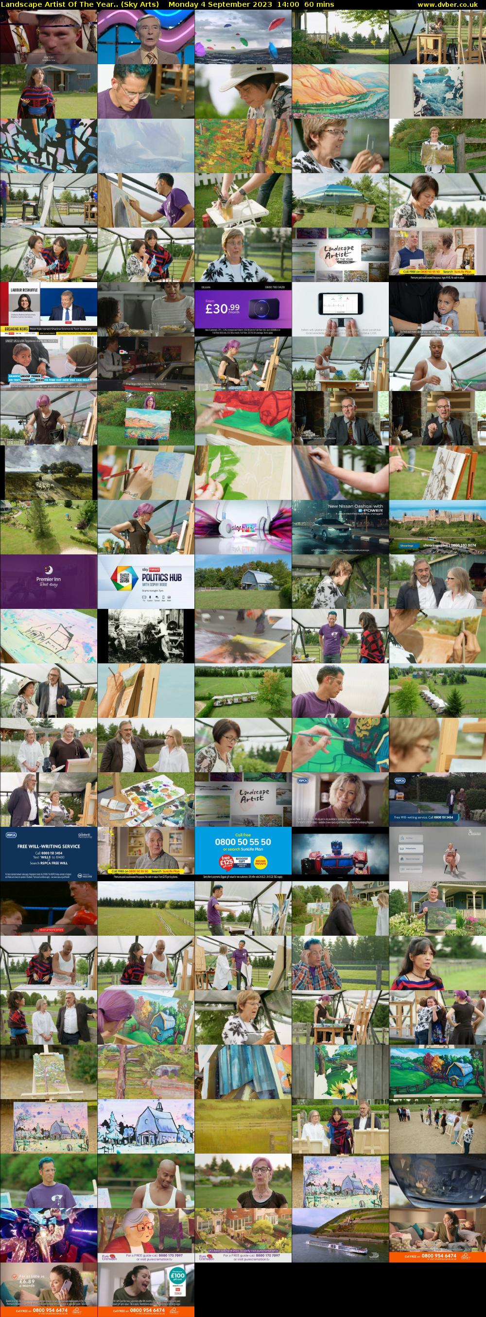 Landscape Artist Of The Year.. (Sky Arts) Monday 4 September 2023 14:00 - 15:00