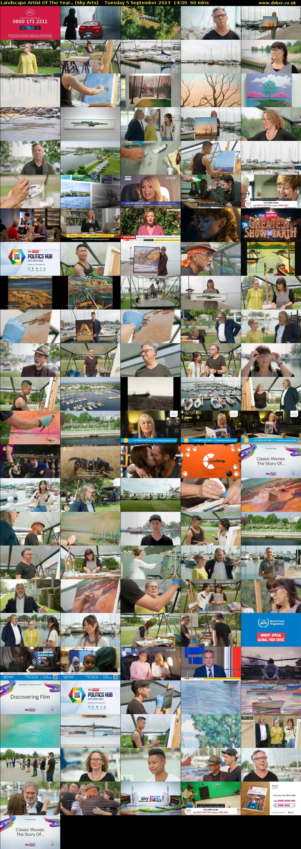 Landscape Artist Of The Year.. (Sky Arts) Tuesday 5 September 2023 14:00 - 15:00