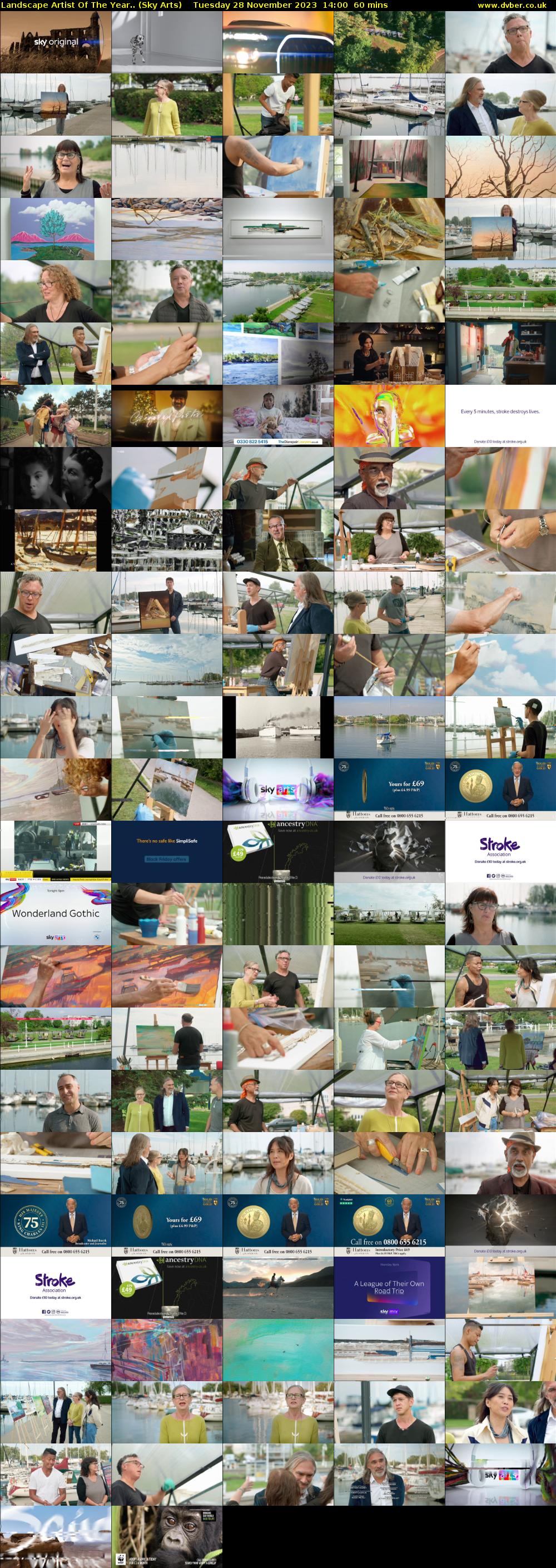 Landscape Artist Of The Year.. (Sky Arts) Tuesday 28 November 2023 14:00 - 15:00