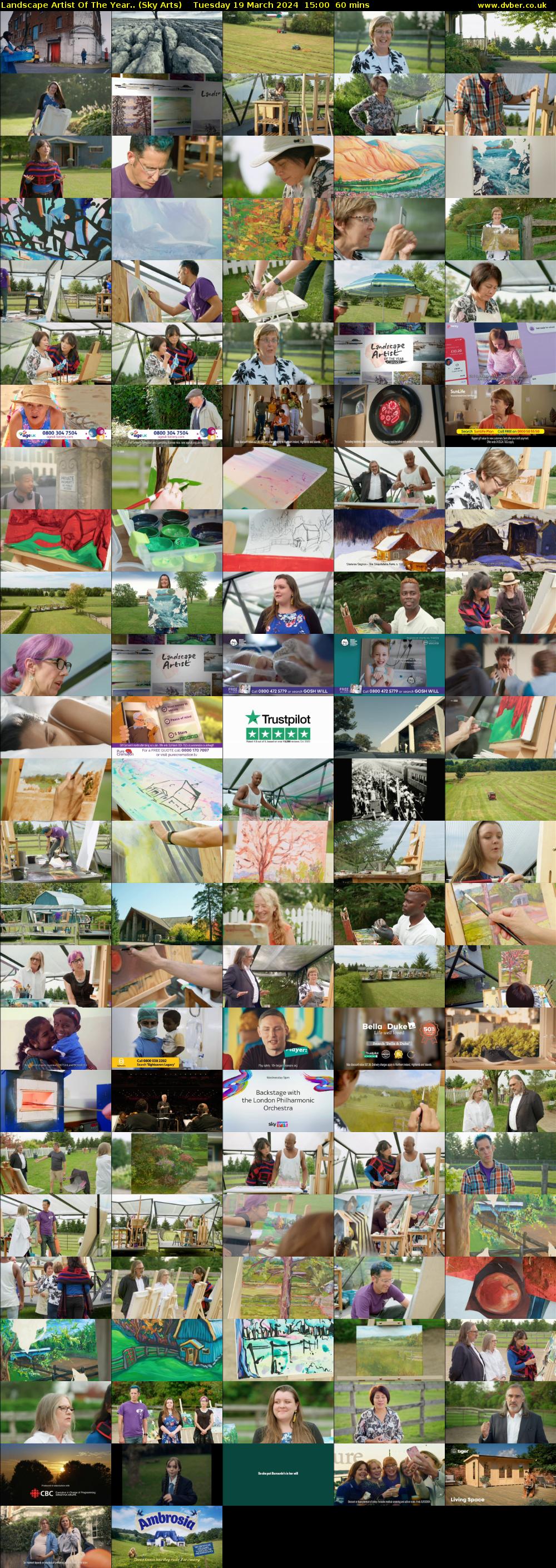 Landscape Artist Of The Year.. (Sky Arts) Tuesday 19 March 2024 15:00 - 16:00