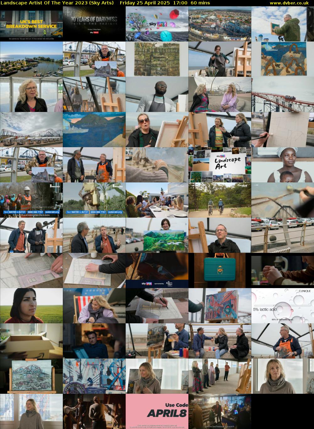Landscape Artist Of The Year 2023 (Sky Arts) Friday 25 April 2025 17:00 - 18:00