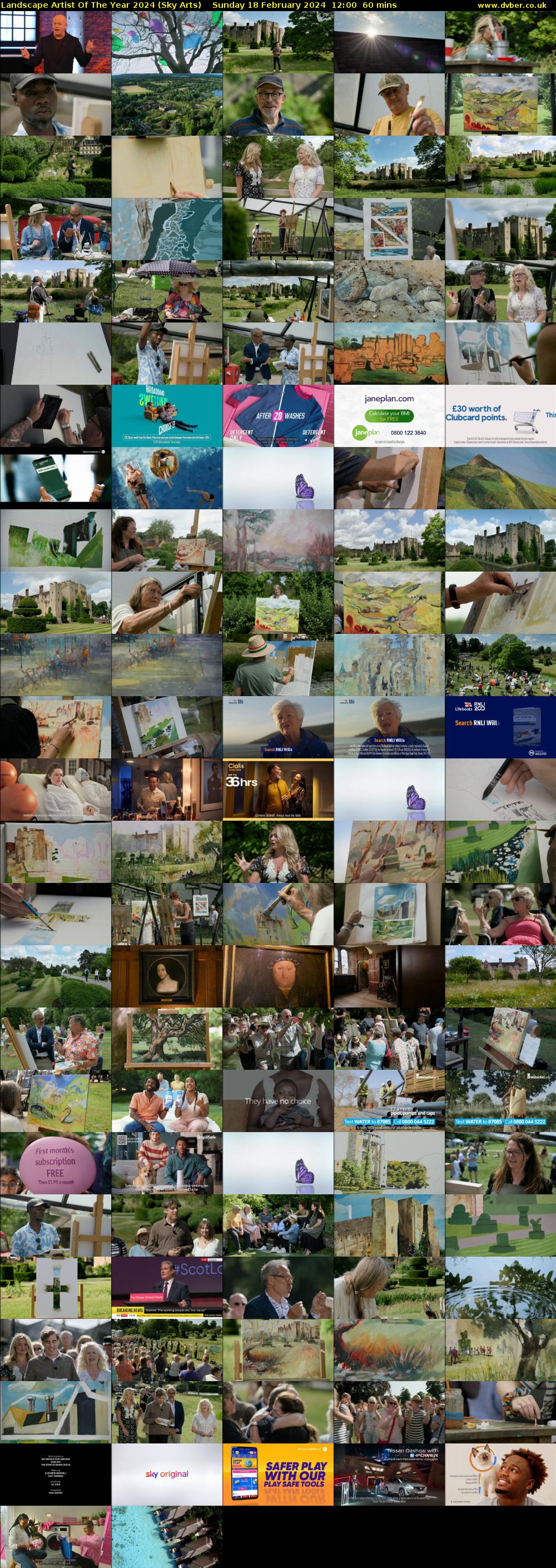 Landscape Artist Of The Year 2024 (Sky Arts) Sunday 18 February 2024 12:00 - 13:00