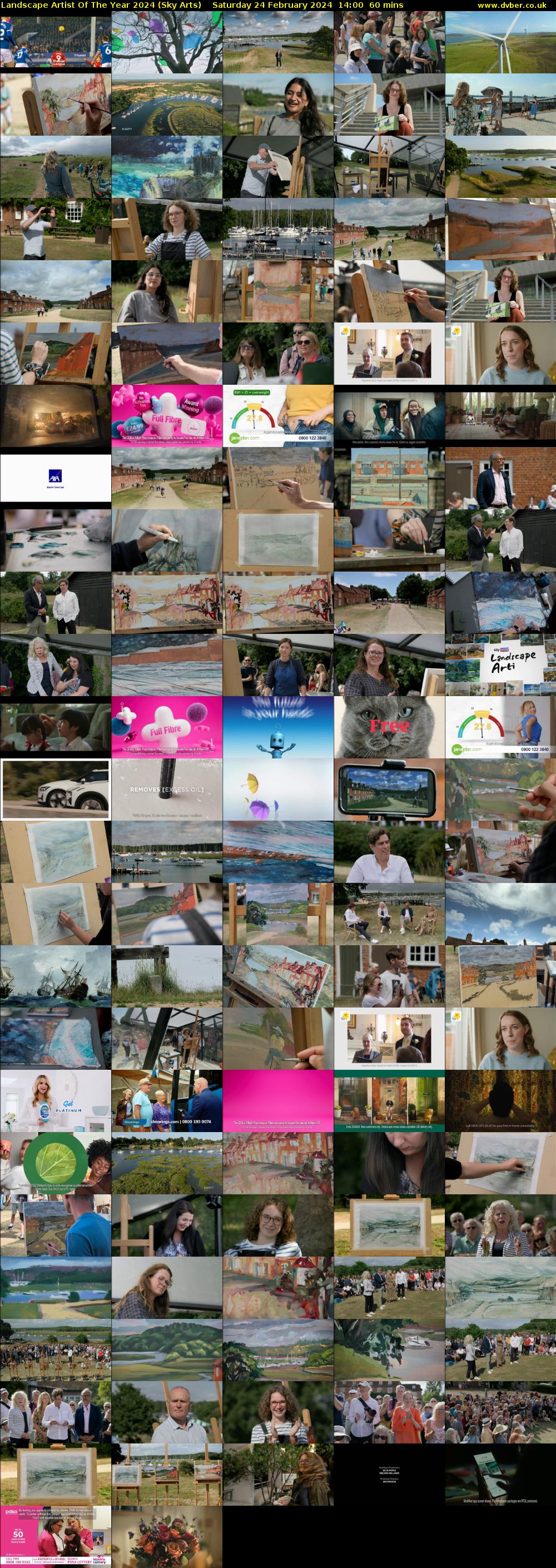 Landscape Artist Of The Year 2024 (Sky Arts) Saturday 24 February 2024 14:00 - 15:00