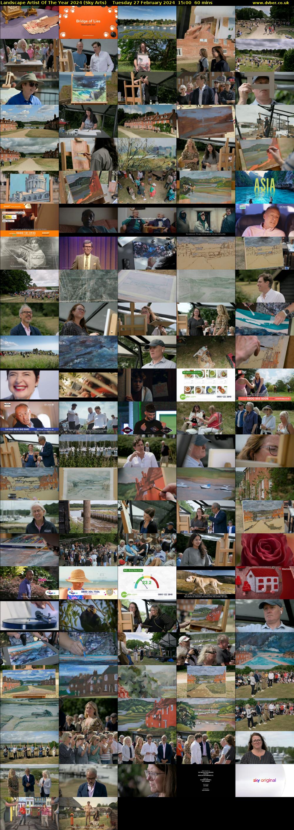 Landscape Artist Of The Year 2024 (Sky Arts) Tuesday 27 February 2024 15:00 - 16:00