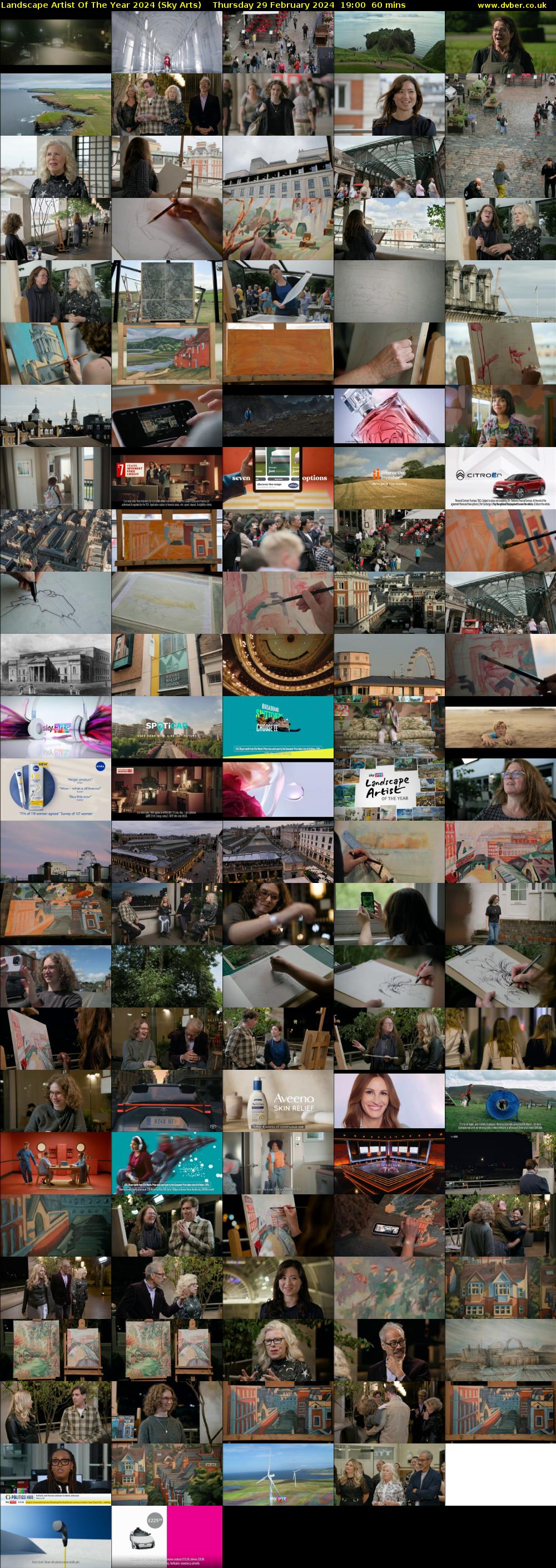 Landscape Artist Of The Year 2024 (Sky Arts) Thursday 29 February 2024 19:00 - 20:00
