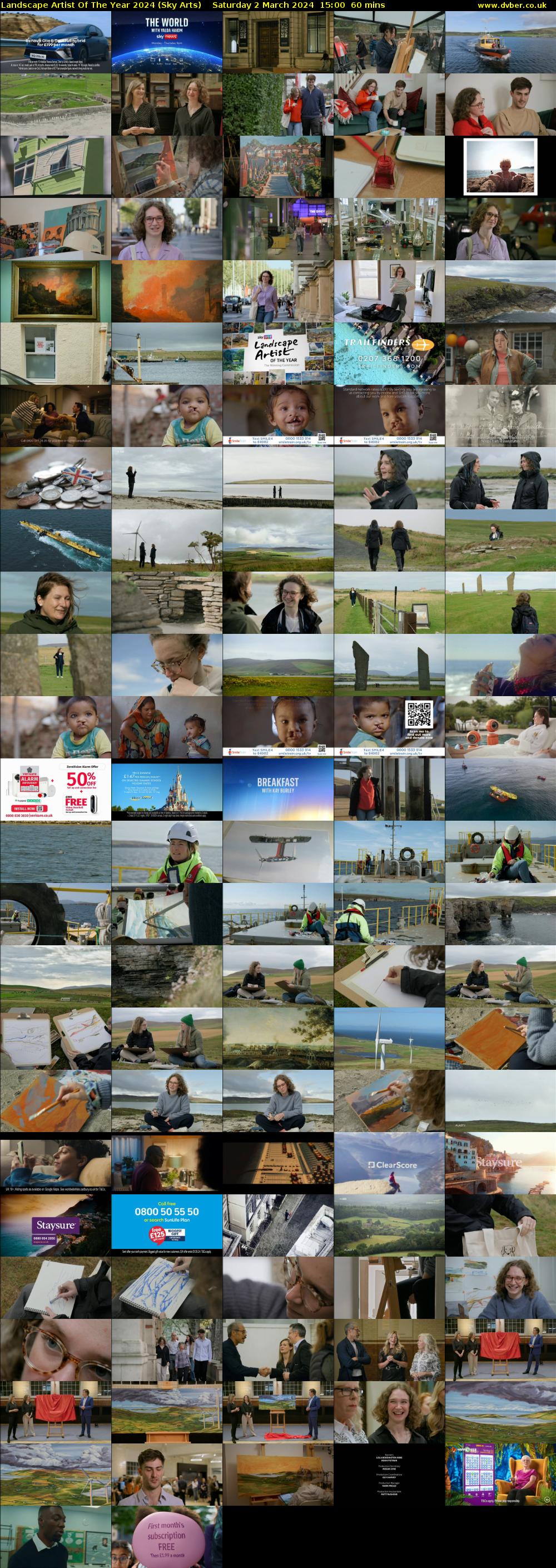 Landscape Artist Of The Year 2024 (Sky Arts) Saturday 2 March 2024 15:00 - 16:00