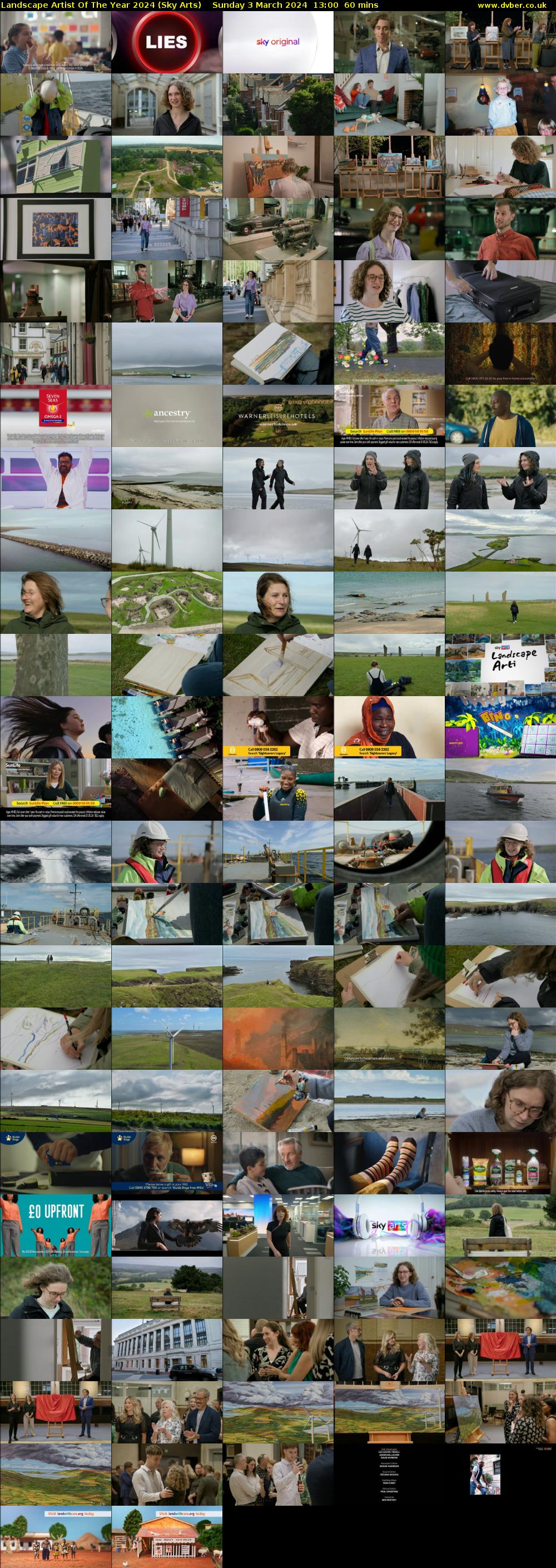 Landscape Artist Of The Year 2024 (Sky Arts) Sunday 3 March 2024 13:00 - 14:00