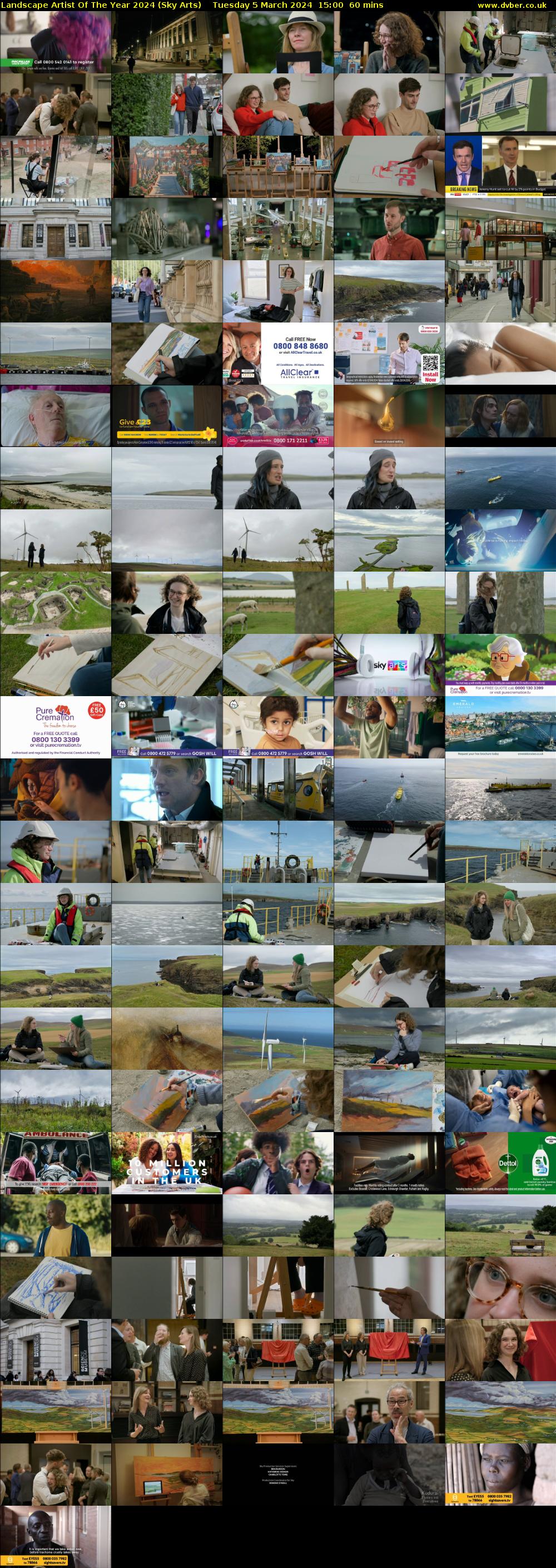 Landscape Artist Of The Year 2024 (Sky Arts) Tuesday 5 March 2024 15:00 - 16:00