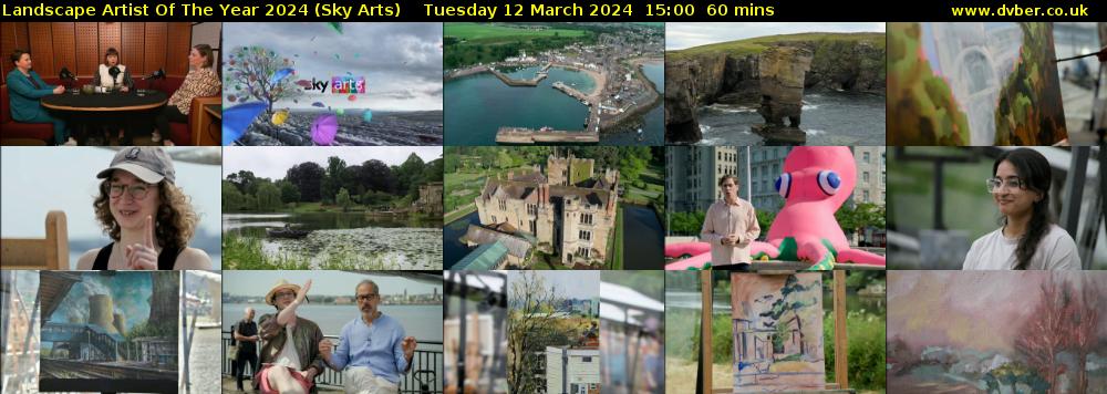 Landscape Artist Of The Year 2024 (Sky Arts) Tuesday 12 March 2024 15:00 - 16:00