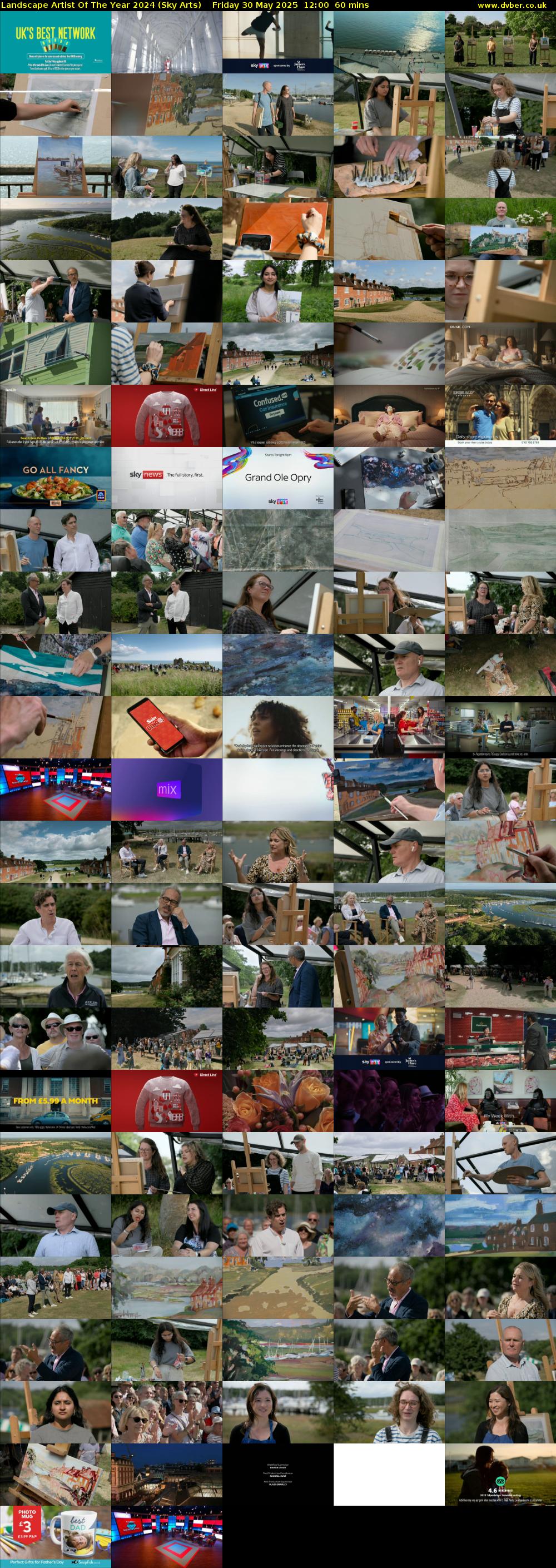 Landscape Artist Of The Year 2024 (Sky Arts) Friday 30 May 2025 12:00 - 13:00