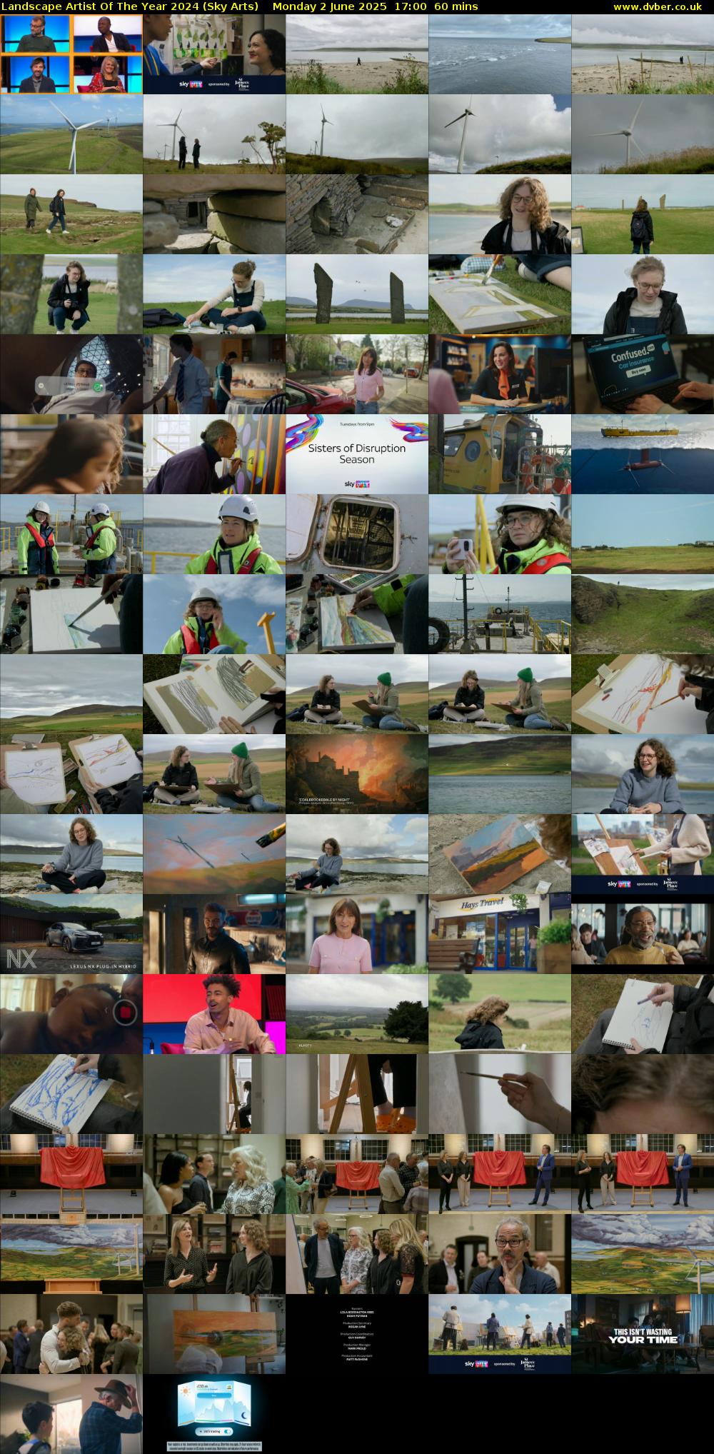 Landscape Artist Of The Year 2024 (Sky Arts) Monday 2 June 2025 17:00 - 18:00