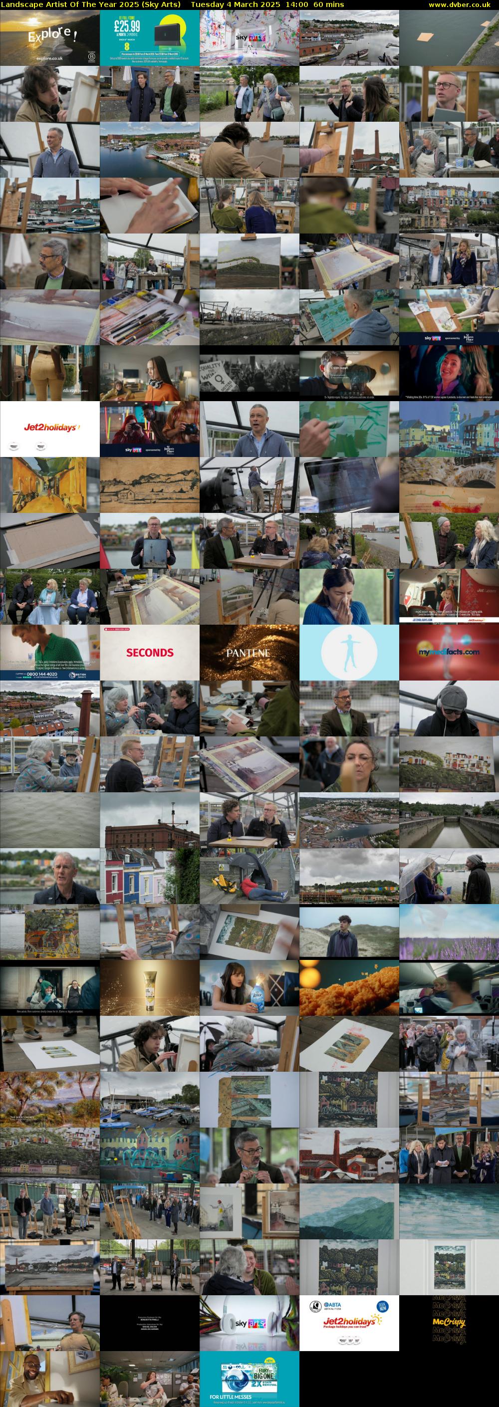 Landscape Artist Of The Year 2025 (Sky Arts) Tuesday 4 March 2025 14:00 - 15:00