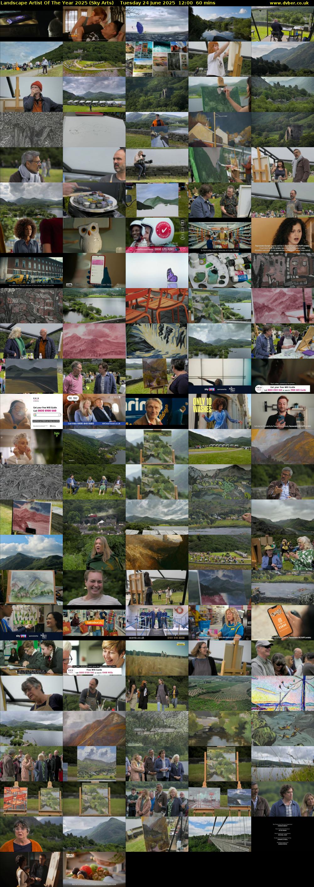 Landscape Artist Of The Year 2025 (Sky Arts) Tuesday 24 June 2025 12:00 - 13:00