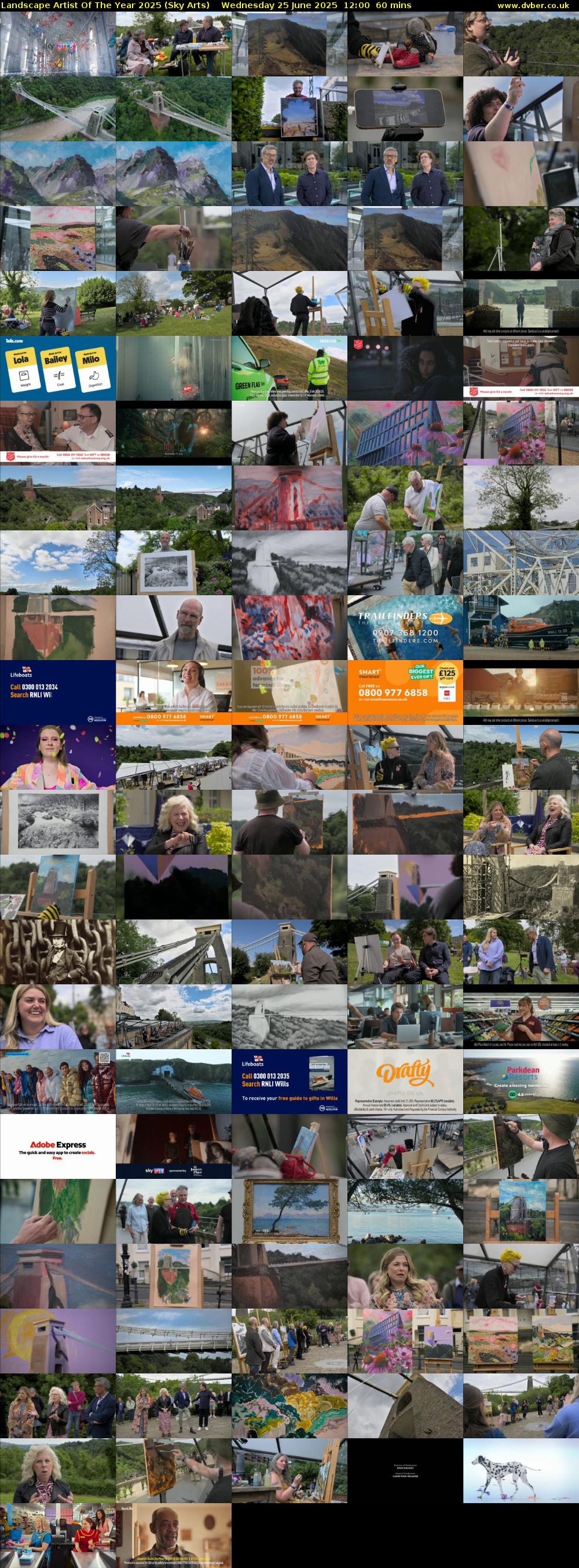Landscape Artist Of The Year 2025 (Sky Arts) Wednesday 25 June 2025 12:00 - 13:00