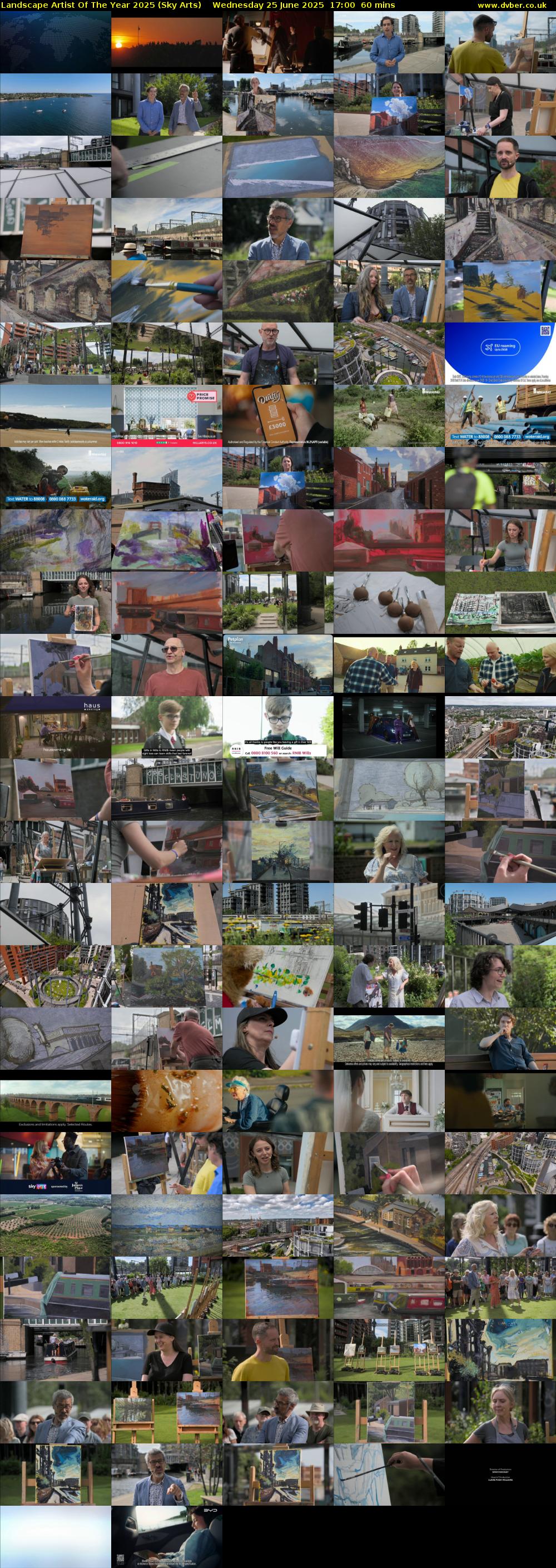 Landscape Artist Of The Year 2025 (Sky Arts) Wednesday 25 June 2025 17:00 - 18:00