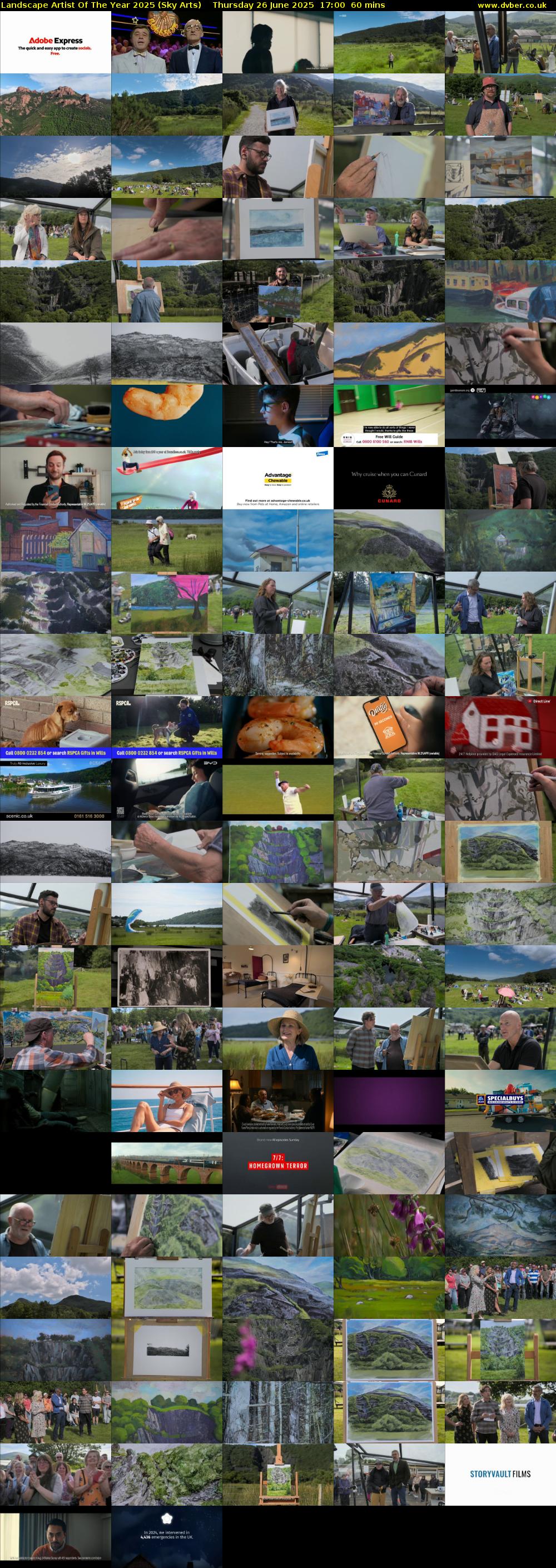 Landscape Artist Of The Year 2025 (Sky Arts) Thursday 26 June 2025 17:00 - 18:00