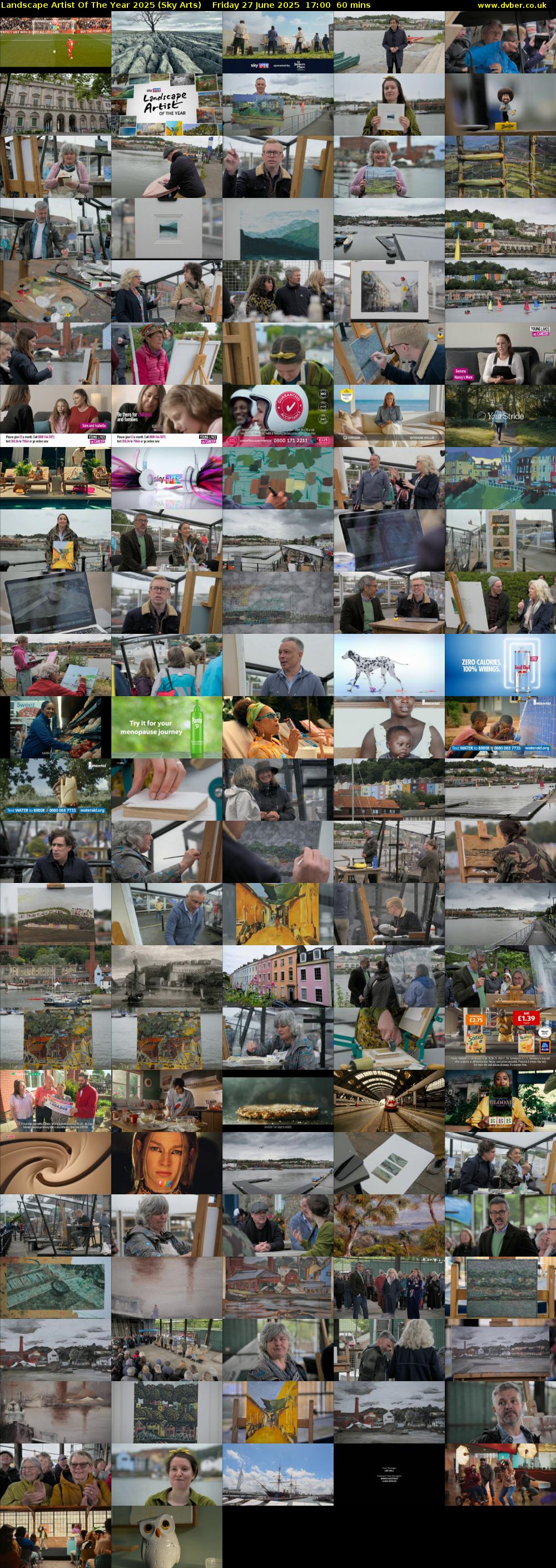 Landscape Artist Of The Year 2025 (Sky Arts) Friday 27 June 2025 17:00 - 18:00
