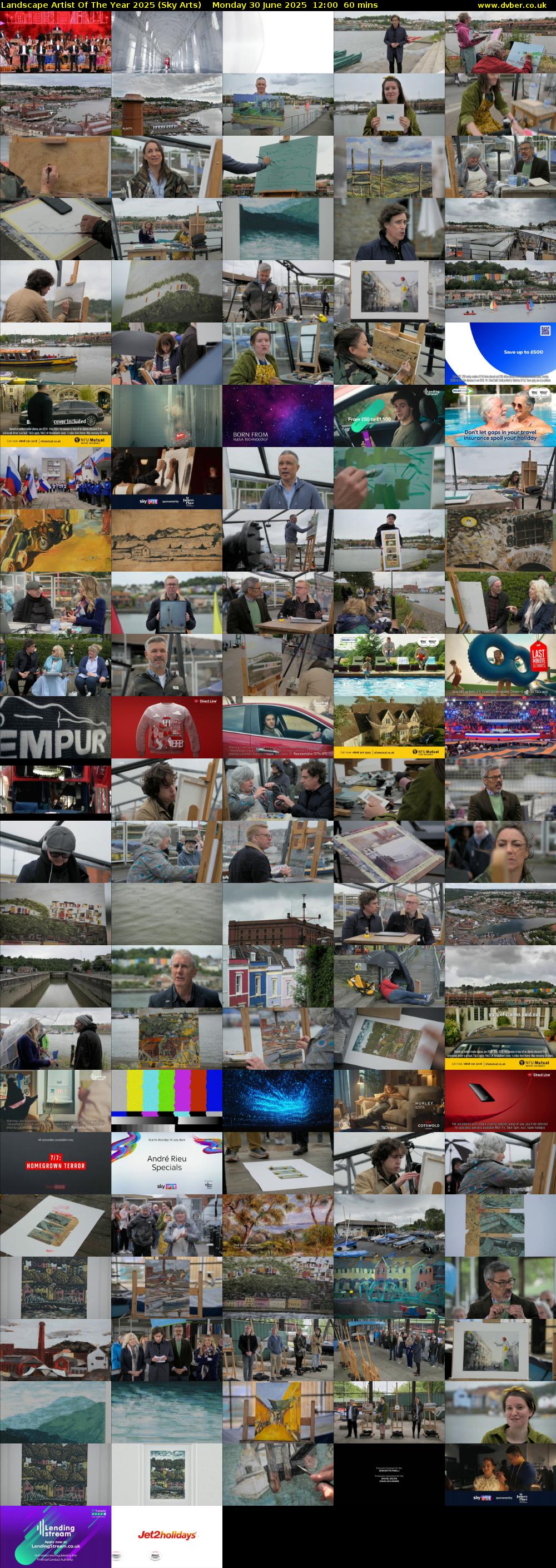 Landscape Artist Of The Year 2025 (Sky Arts) Monday 30 June 2025 12:00 - 13:00