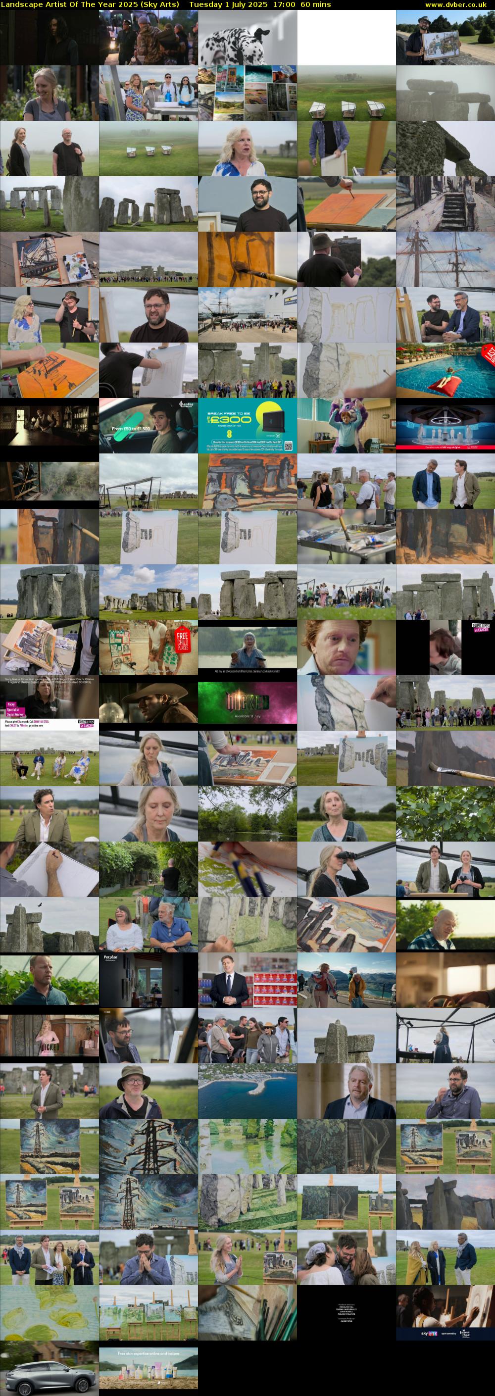 Landscape Artist Of The Year 2025 (Sky Arts) Tuesday 1 July 2025 17:00 - 18:00