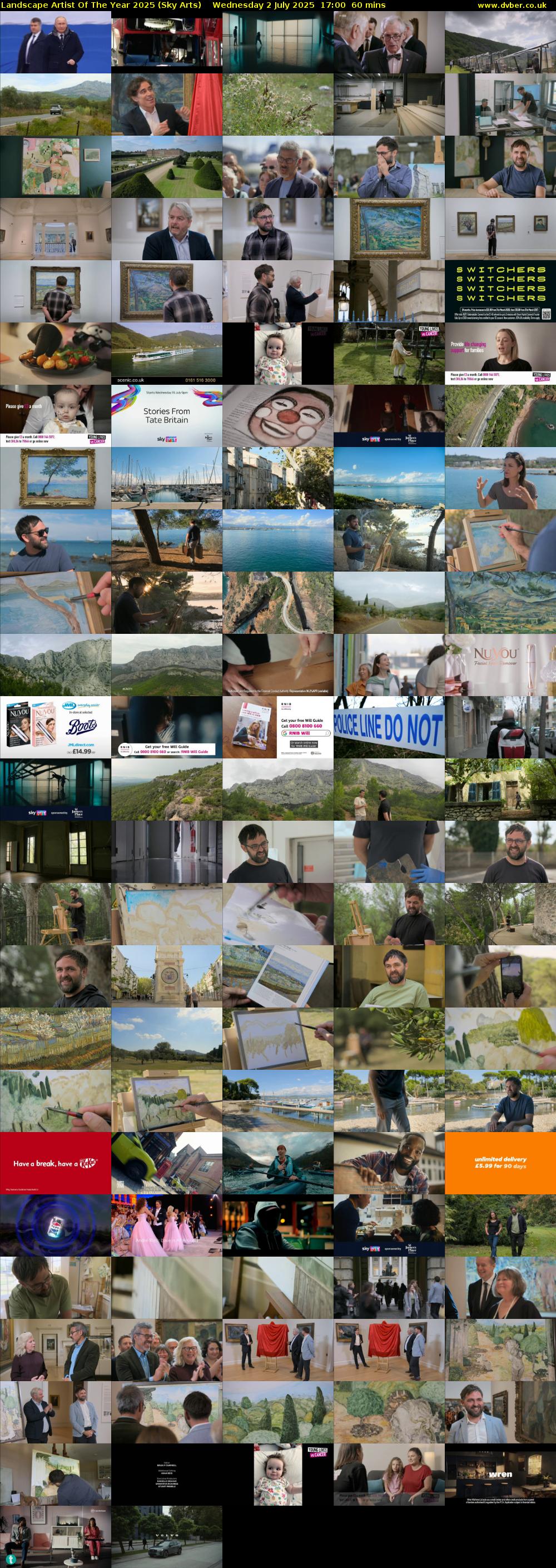 Landscape Artist Of The Year 2025 (Sky Arts) Wednesday 2 July 2025 17:00 - 18:00