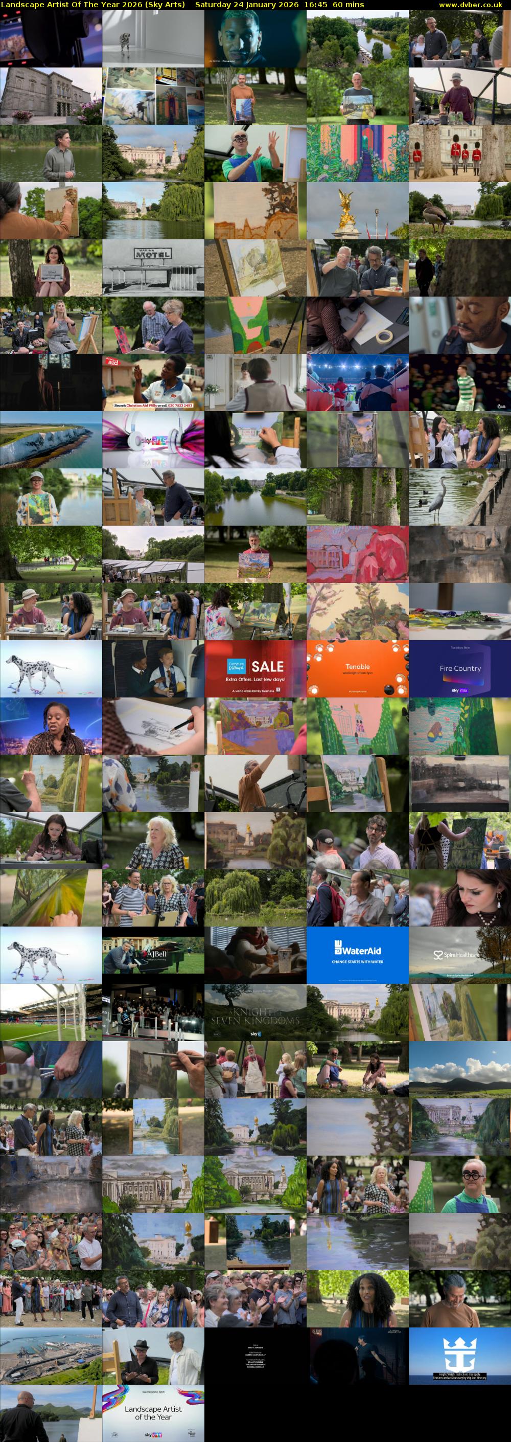 Landscape Artist Of The Year 2026 (Sky Arts) Saturday 24 January 2026 16:45 - 17:45
