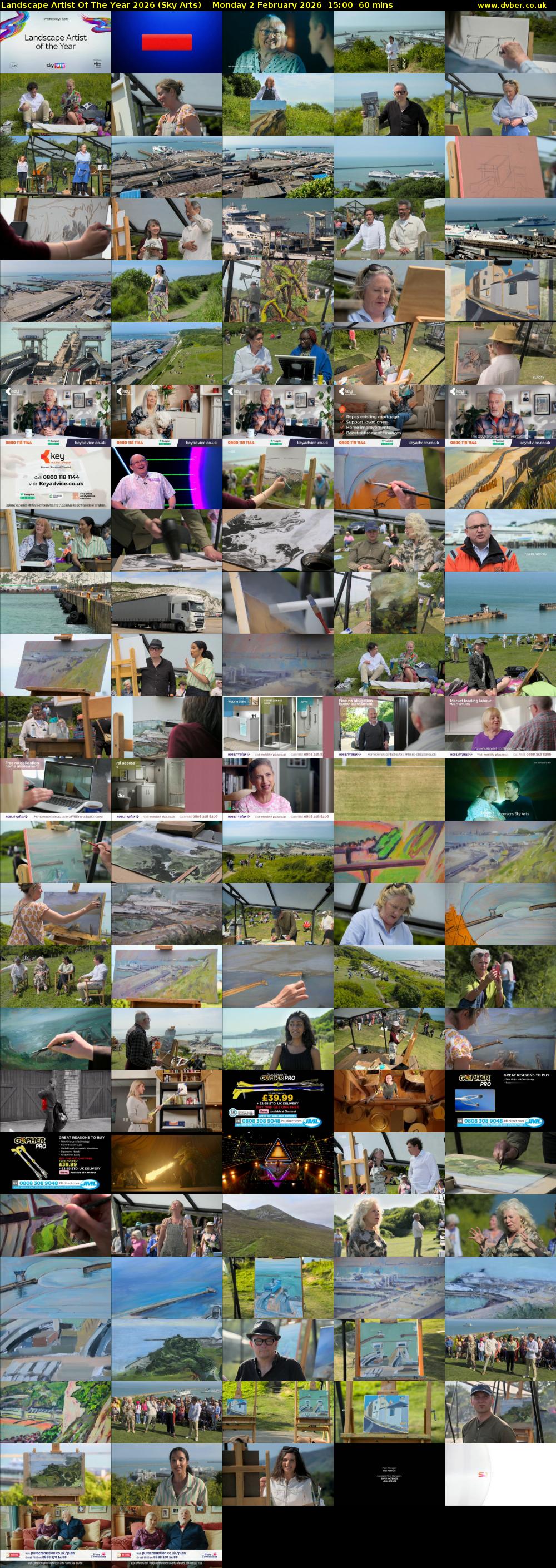 Landscape Artist Of The Year 2026 (Sky Arts) Monday 2 February 2026 15:00 - 16:00