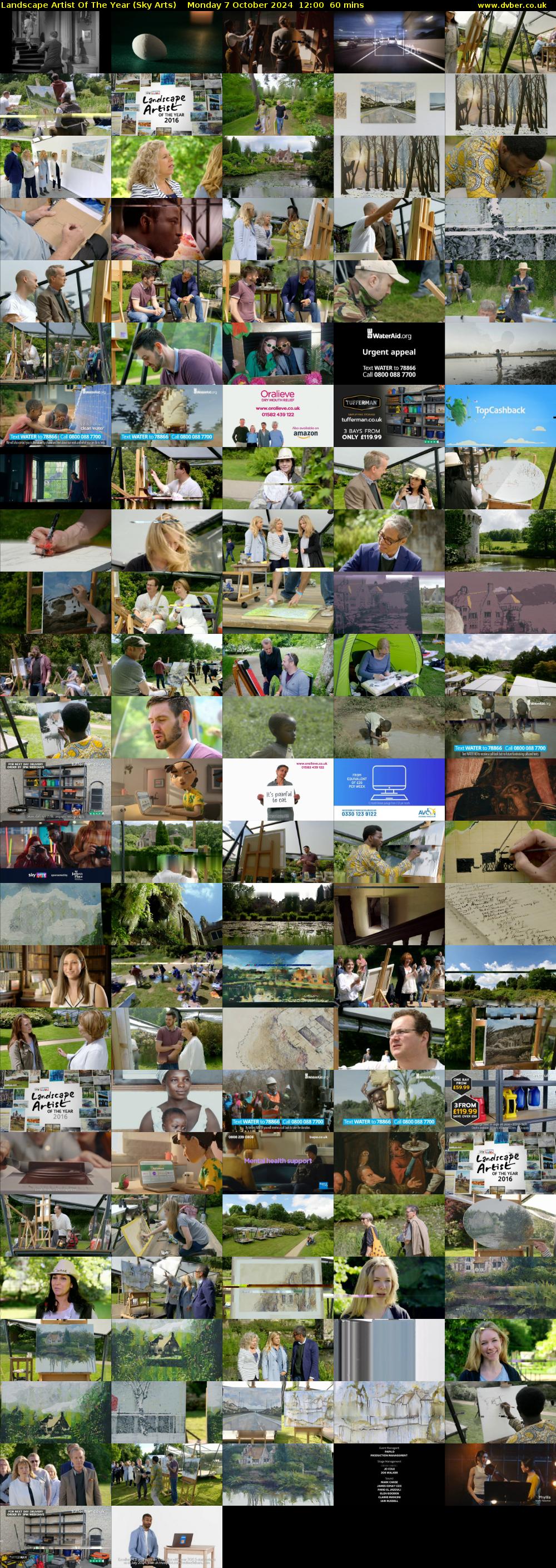 Landscape Artist Of The Year (Sky Arts) Monday 7 October 2024 12:00 - 13:00